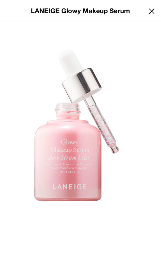 LANEIGE Glowy Makeup Serum: Hydrate, Extend Makeup, Visibly Smooth and Glowy Skin, 3.7 fl. oz.